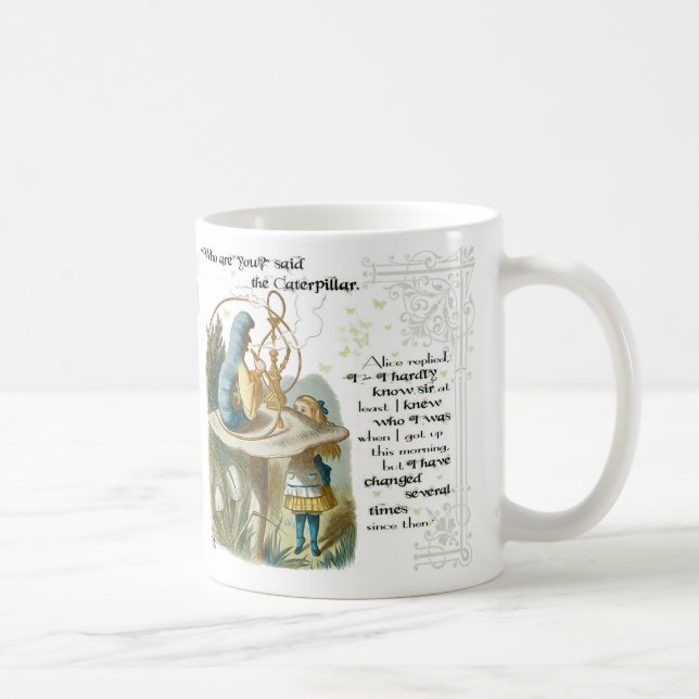 Alice et la tasse de cadeau de Caterpillar - (Droite)