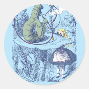 Alice et Sticker rond Caterpillar