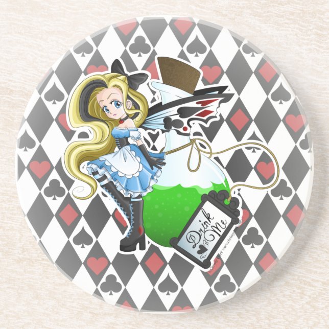 Alice Fairy-Drink Me Anime Dessous de verre