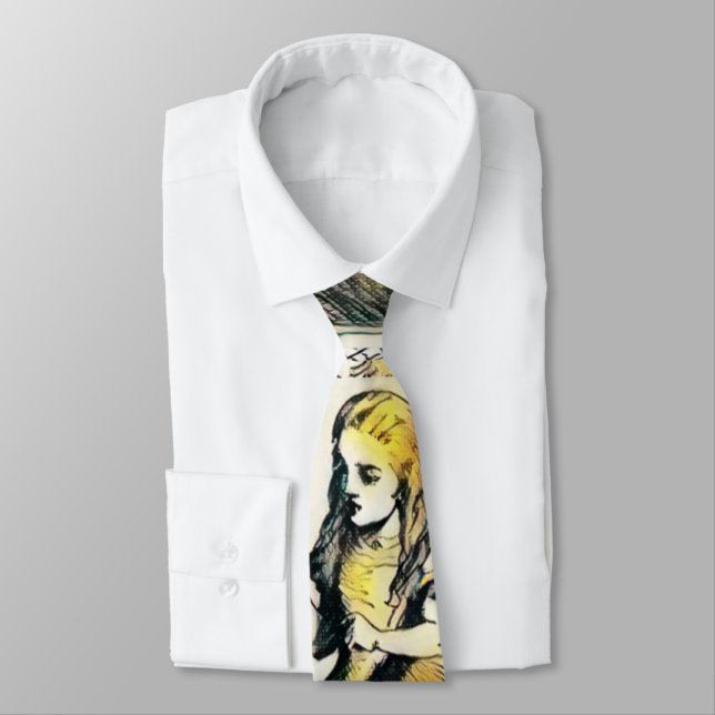 Alice from Alice's Adventures In Wonderland vintag Tie (Tied)