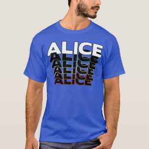 Alice Funny Retro Vintage Sunset Alice 80s 90s fri T-Shirt