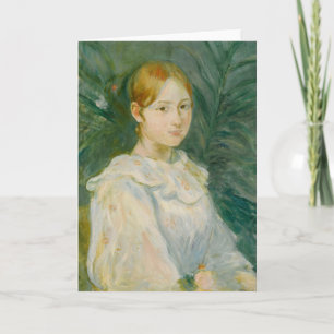 Alice Gamby en Buste   Berthe Morisot Card