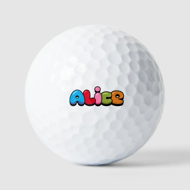 Alice Golf Balls (Front)