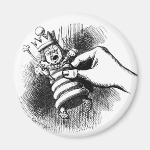 Alice holds the White King Magnet