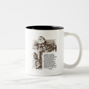 Alice Humpty Dumpty Wonderland Conversation Quote Two-Tone Coffee Mug