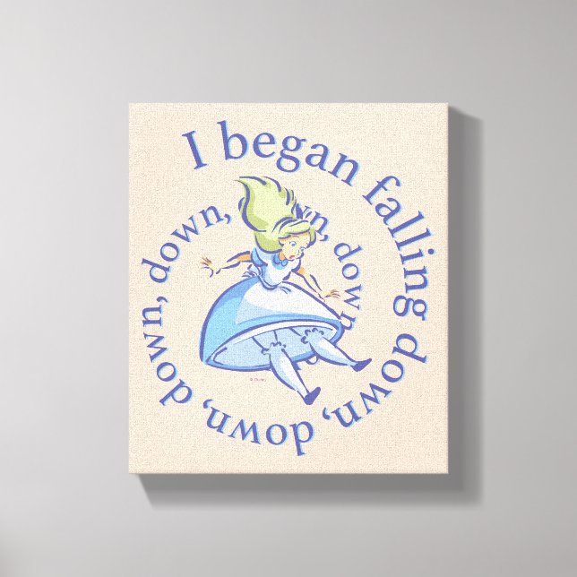 Alice | I Began Falling Down, Down, Down... Canvas Print (Front)