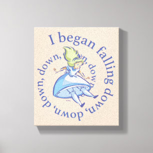 Alice   I Began Falling Down, Down, Down... Canvas Print