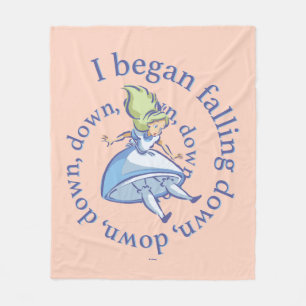 Alice   I Began Falling Down, Down, Down... Fleece Blanket