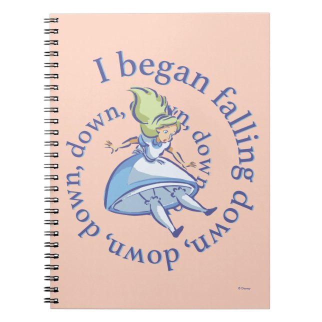 Alice | I Began Falling Down, Down, Down... Notebook (Front)