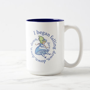Alice   I Began Falling Down, Down, Down... Two-Tone Coffee Mug