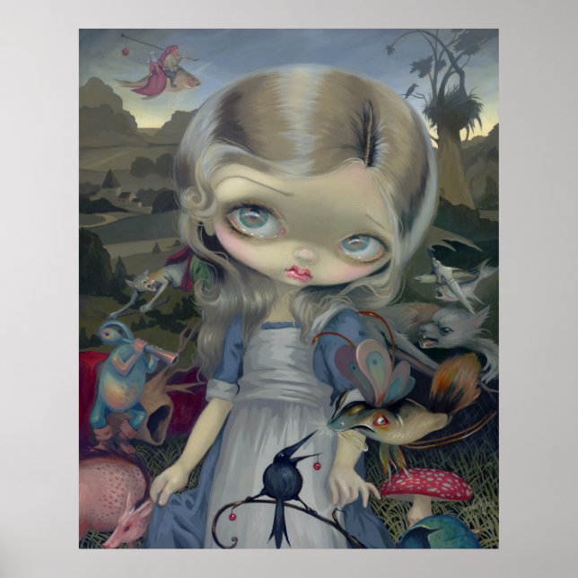 Alice in a Bosch Wonderland ART PRINT gothic (Front)