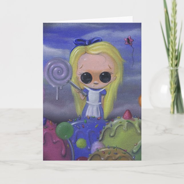 alice in candyland carte de voeux (Devant)