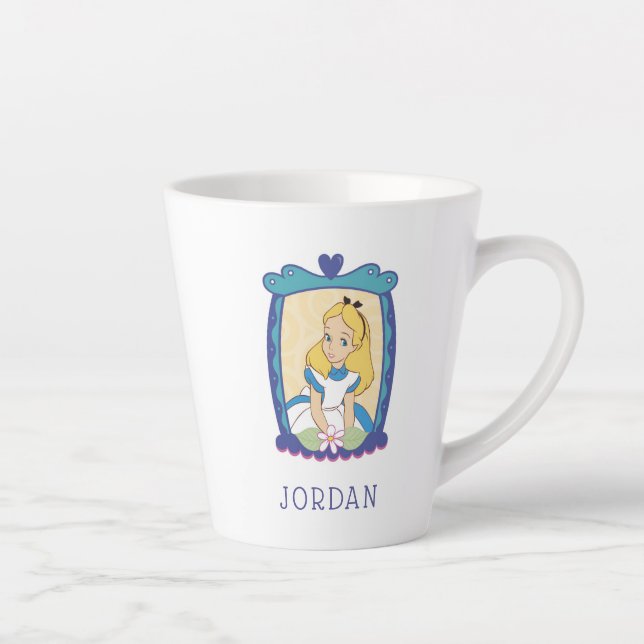 Alice in Frame Disney Latte Mug (Right)