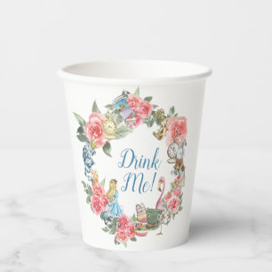 Alice in Onderland Themed Birthday Party Cups