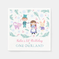 Alice in One-derland Winter Birthday Party