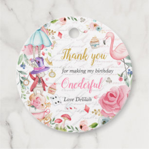 Alice in Onederland 1st Birthday Mad Tea Party  Favour Tags