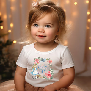Alice in Onederland Birthday Girl Baby T-Shirt