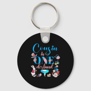 Alice In Onederland Family Cousin Of The Birthday  Keychain