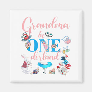 Alice In Onederland Family Grandma Of The Birthday Magnet