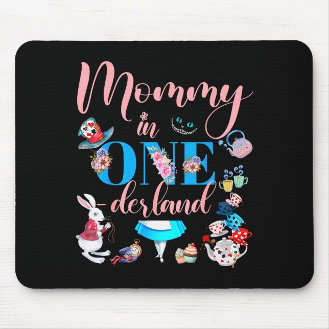 Alice In Onederland Family Mommy Of The Birthday G Mouse Pad (Front)