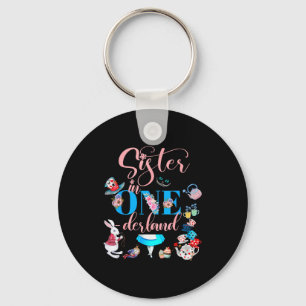 Alice In Onederland Family Sister Of The Birthday  Keychain