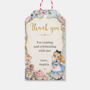 Alice in Onederland Mad Hatter Tea Party Birthday Gift Tags