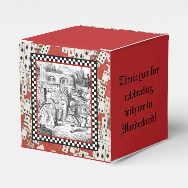 Alice in the Queen's Courtyard 1 Favor Box (Front Side)