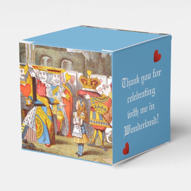 Alice in the Queen's Courtyard 2 Favor Box (Front Side)