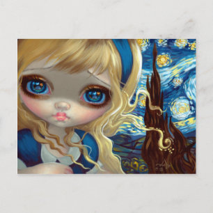 "Alice in the Starry Night" Postcard