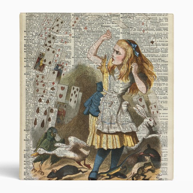 Alice in the wonderland binder (Front)