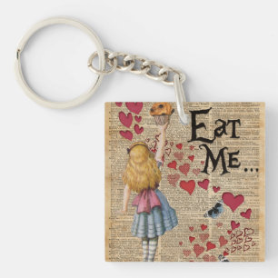 Alice in the Wonderland Eat Me Muffin Keychain