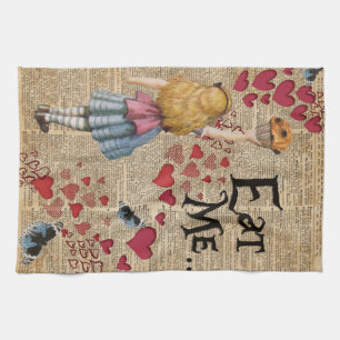 Alice in the Wonderland Eat Me Muffin Kitchen Towel