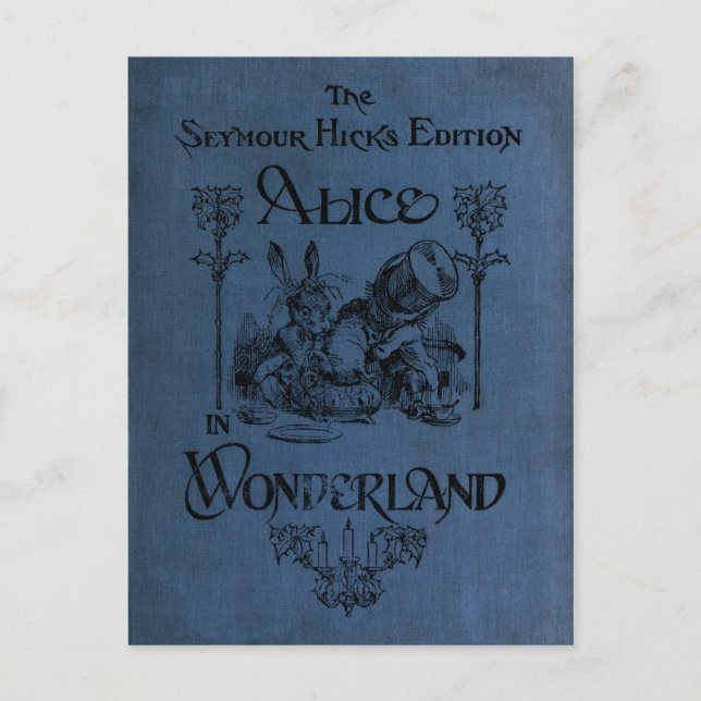 Alice in Wonderland 1905 book cover Postcard (Front)