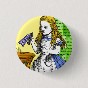 Alice in Wonderland 1 Inch Round Button