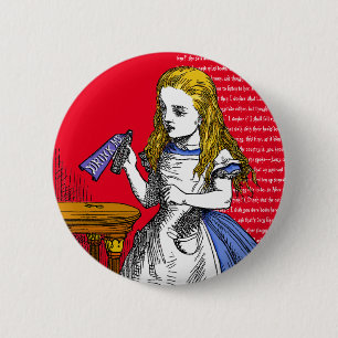Alice in Wonderland 2 Inch Round Button