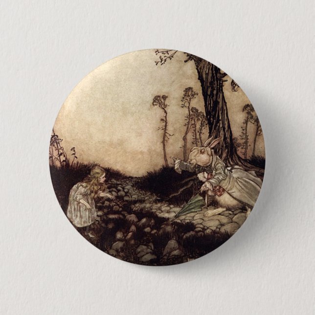 Alice in Wonderland 2 Inch Round Button (Front)