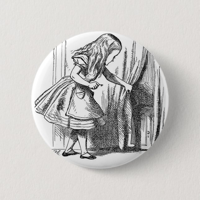 Alice in Wonderland 2 Inch Round Button (Front)