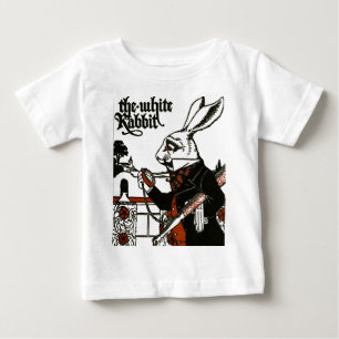 Alice In Wonderland; A Play. The White Rabbit Baby T-Shirt