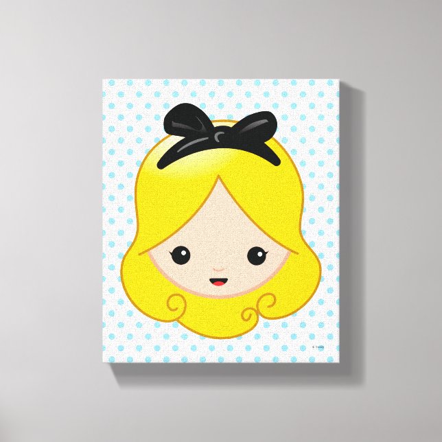 Alice in Wonderland | Alice Emoji 4 Canvas Print (Front)