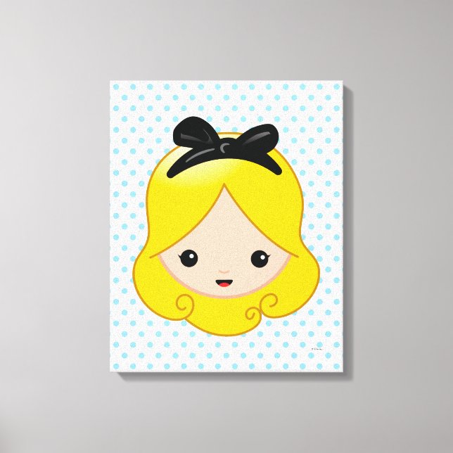 Alice in Wonderland | Alice Emoji 4 Canvas Print (Front)