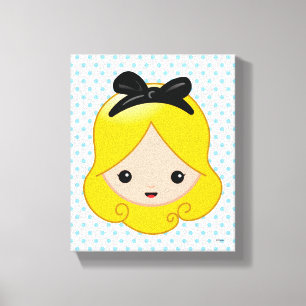 Alice in Wonderland   Alice Emoji 4 Canvas Print