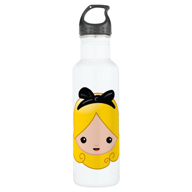 Alice in Wonderland | Alice Emoji 710 Ml Water Bottle (Front)