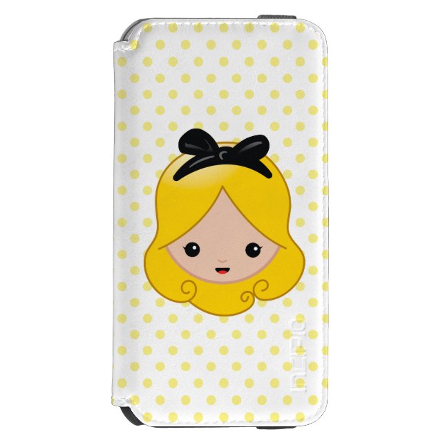Alice in Wonderland | Alice Emoji Incipio iPhone Wallet Case (Folio Front)