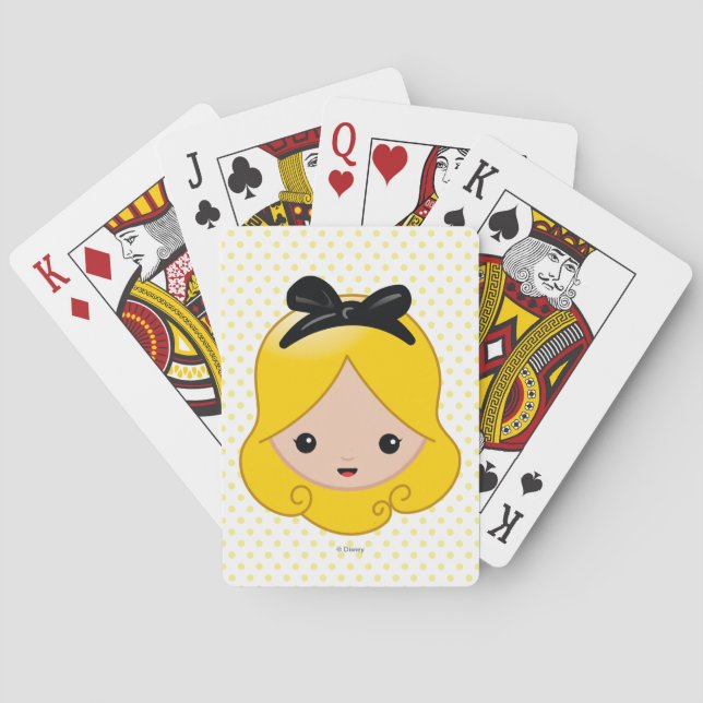 Alice in Wonderland | Alice Emoji Playing Cards (Back)
