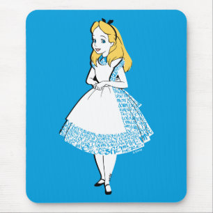 Alice In Wonderland   Alice In Text Mouse Pad