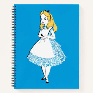 Alice In Wonderland   Alice In Text Notebook
