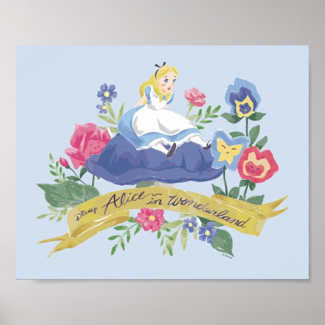 Alice In Wonderland | Alice in Watercolor Poster (Front)