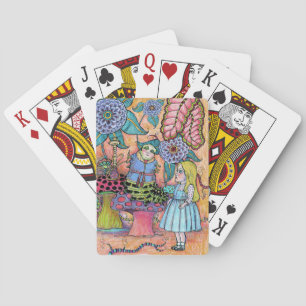 Alice in Wonderland, Alice Meets the Caterpillar Playing Cards