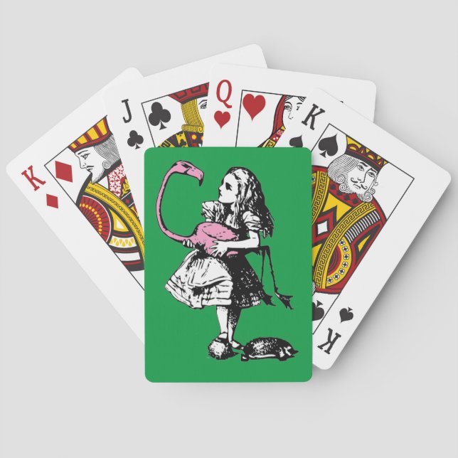 Alice in Wonderland - Alice Playing Croquet Cards (Back)