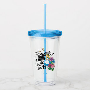 Alice In Wonderland   Alice & The Flowers Acrylic Tumbler